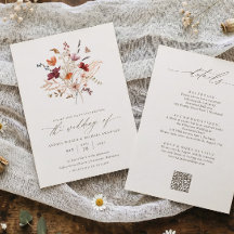 Elegant Fall Wildflower All in One Wedding