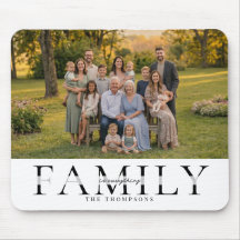 Elegant Family Name Keepsake Photo Gift