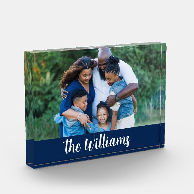 Elegant Family Photo And Signature Block (Left)