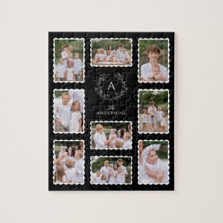 Elegant Family Photo Mosaic Jigsaw Puzzle