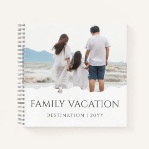 Elegant Family Vacation Family Trip Photo Notebook
