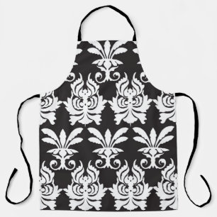 Elegant Fan Motifs in Golden Art Deco. Apron