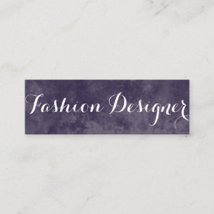 Elegant Fancy Font Mini Business Card