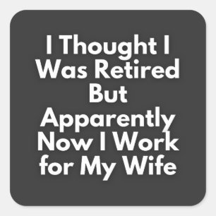 elegant farewell party,modern retire celebration, square sticker