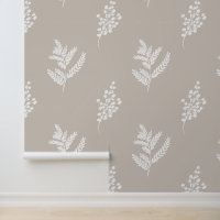 Elegant Farmhouse Neutral Botanical Wildflowers
