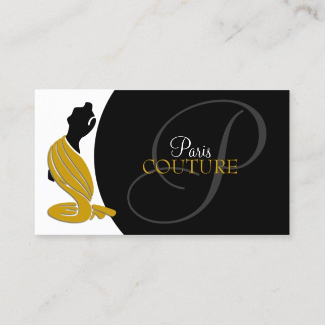 Elegant Fashion Boutique Business Card (Front)