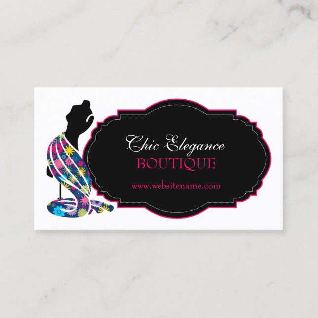 Elegant Fashion Business Card (Front)