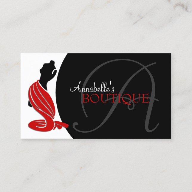 Elegant Fashion Business Card (Front)