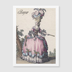 Elegant Fashion Marie Antoinette Greeting Card