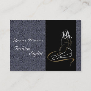Elegant Fashion Stylist Business Card