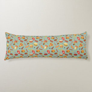 Elegant Fast Food Pattern Body Cushion