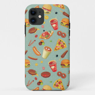 Elegant Fast Food Pattern iPhone 11 Case