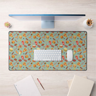 Elegant Fast Food Pattern Desk Mat