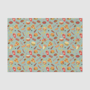 Elegant Fast Food Pattern Tissue Paper