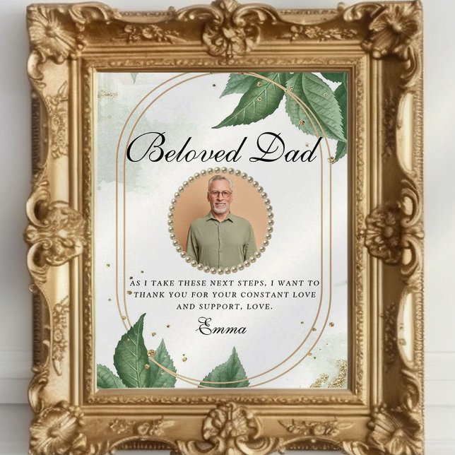 Elegant Father of the Bride Thank You Gift Idea Poster (Creator Uploaded)