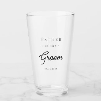 Elegant Father of the Groom Glass