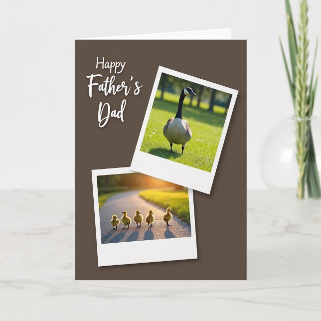 Elegant Fathers Day Bird Card (Front)