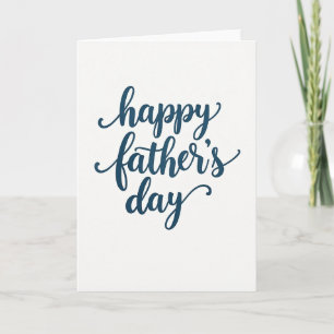 Elegant Fathers Day Lettering Card