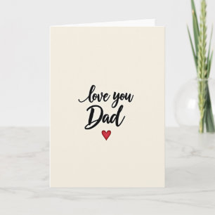Elegant Fathers Day Message Card