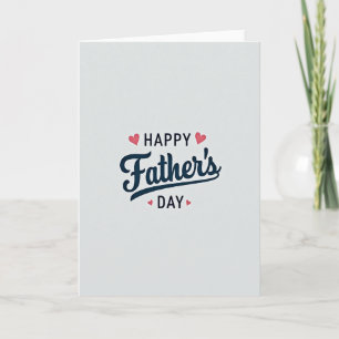 Elegant Fathers Day Script Card