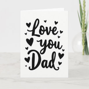 Elegant Fathers Day Text Card