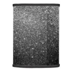 Elegant Faux Black Glitter