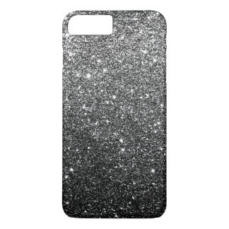 Elegant Faux Black Glitter Luxury iPhone 8 Plus/7 Plus Case