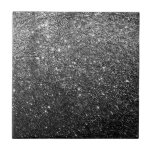 Elegant Faux Black Glitter Tile<br><div class="desc">Elegant Faux Black Glitter</div>
