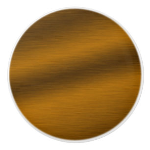 Elegant Faux Brushed Bronze Ceramic Knob