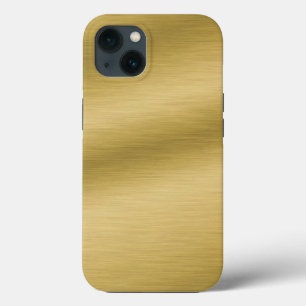 Elegant Faux Brushed Gold iPhone Case