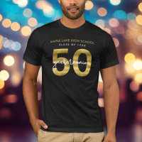 Elegant Faux Gold 50 Year Class Reunion
