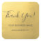 Elegant Faux Gold Foil Business Thank You Labels