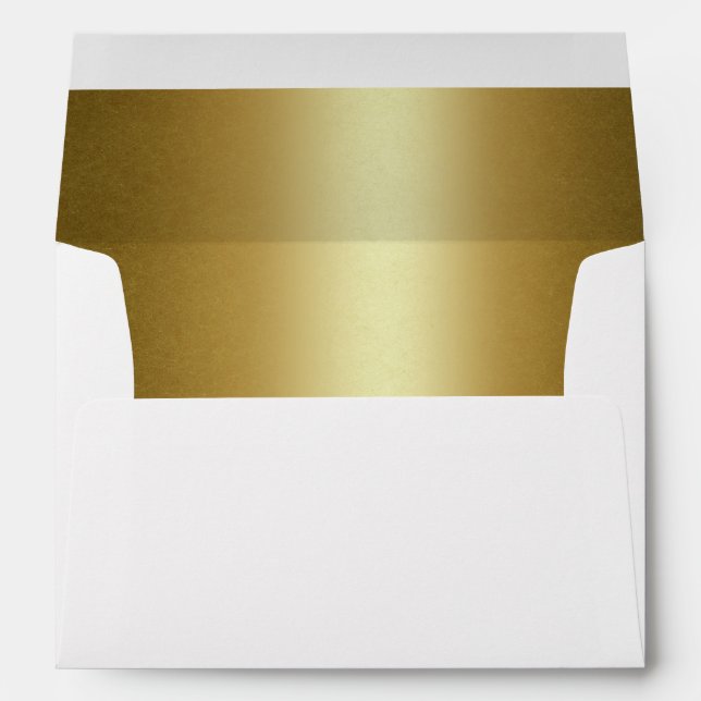 Elegant Faux Gold Foil Envelope (Back (Bottom))