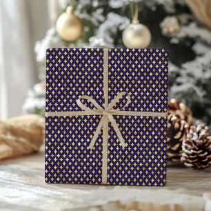 Elegant Faux Gold Foil Pattern Christmas Wrapping Paper