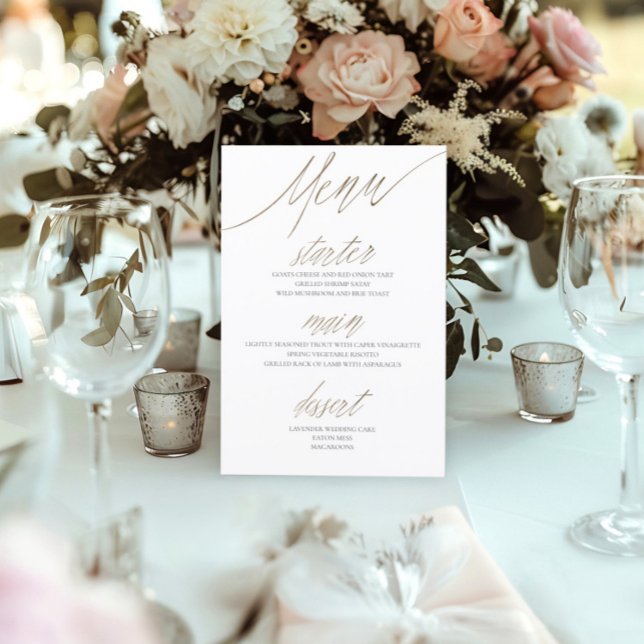 Elegant Faux gold Foil & White Wedding (Creator Uploaded)