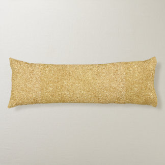 Elegant Faux Gold Glitter Body Cushion