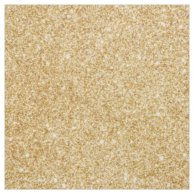 Elegant Faux Gold Glitter Fabric (Swatch)