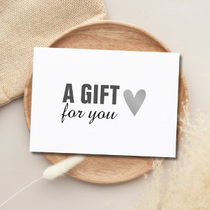 Elegant Faux Gold Heart Beauty Gift Certificate