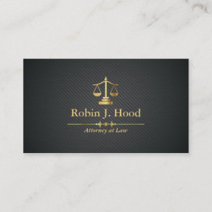 Elegant Faux Gold Libra Professional Lawyer Business Card