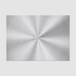 Elegant Faux Metallic Shiny Silver Tissue Paper