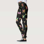 elegant faux rose gold gold butterfly pattern leggings<br><div class="desc">Modern and cute butterfly pattern.</div>