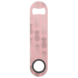 Elegant faux rose gold pink pineapple pattern