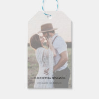Elegant Faux Vellum Effect Photo Save The Date