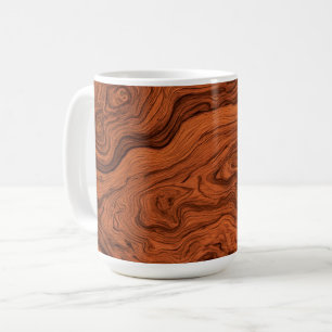 Elegant Faux Walnut  Coffee Mug