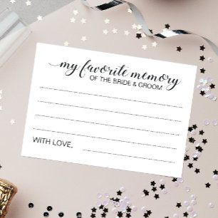 Elegant Favourite Memory Bride Groom Wedding Cards