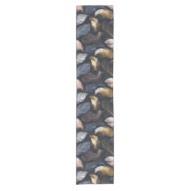 Elegant Feather Pattern Table Runner