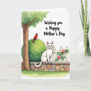 Elegant Feline Mothers Day Card