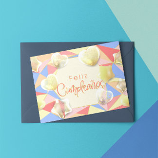 Elegant ¡Feliz cumpleaños! Spanish Birthday Invitation