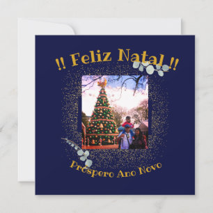 Elegant Feliz Natal e Próspero Ano Portuguese 
