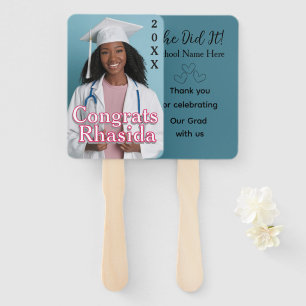 Elegant Female Graduation Ceremony Hand Fan